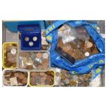 Coins - Large collection of coins to include early to mid 20th Century copper coinage and a small