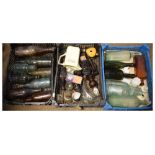 Collection of glass codd and other bottles, etc Condition: Large group lot, please telephone the