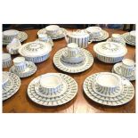 Modern Design - Susie Cooper for Wedgwood extensive suite of bone china dinner and tea wares in