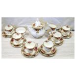 Quantity of Royal Albert 'Old Country Roses' tea wares Condition: Loss of decoration in places to