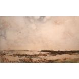 Wycliffe Eggington RI (1875-1971) - Watercolour - 'Moorland Landscape', 33cm x 52cm, framed and
