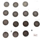 Coins - Collection of Victorian half-crowns 1887-1901 date run Condition: Mostly fine some