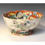 Early 19th Century ironstone pedestal bowl, 29.5cm diameter Condition: Significant chip to rim,