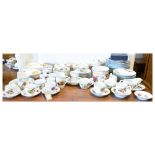 Extensive Royal Worcester Evesham pattern dinnerwares Condition: Loss of decoration in places to