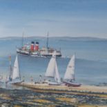 Terry Bevan - Watercolour - 'The Waverley at Clevedon', signed lower right and dated '89, 17cm x