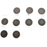 Coins - Collection of George V half-crowns 1928-1936 date run Condition: All faces show signs of