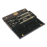 A.G. Thornton protractor set, cased Condition: General wear to the carry case, the inner lining