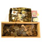 Coins - Large collection of mainly GB mid 20th Century copper coinage Condition: All coins show