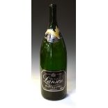 Empty Salmanazar bottle Black Label Lanson Champagne, 64.5cm high Condition: Top foil is missing and