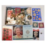 Coins - Quantity of various world and GB coinage and medallions including Elizabeth I hammered