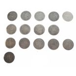 Coins - Quantity of Victorian silver shillings 1887-1901 (15) Condition: All appear good with some