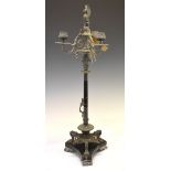 19th Century French Empire style table candelabrum, 63cm high Condition: Would benefit from a clean,