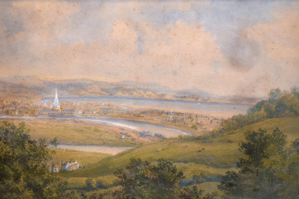 Frederick James Kerr - Three landscape watercolours including one titled 'Severn Estuary', - Image 8 of 14