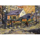 Michael Rummings (British 20th Century) - 'Au Lapin Agile Montmartre', oil on board, signed lower