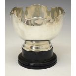 George V silver Monteith or rose bowl