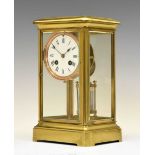 French four-glass mantel Clock