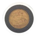 Coins - Victorian Veiled Head gold Sovereign, 1899