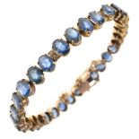 Sapphire and diamond bracelet,