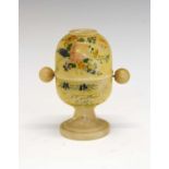 Bristol Interest - late Victorian alabaster 'peep egg' novelty viewer