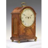 Early 19th Century inlaid mahogany-cased twin fusee bracket clock