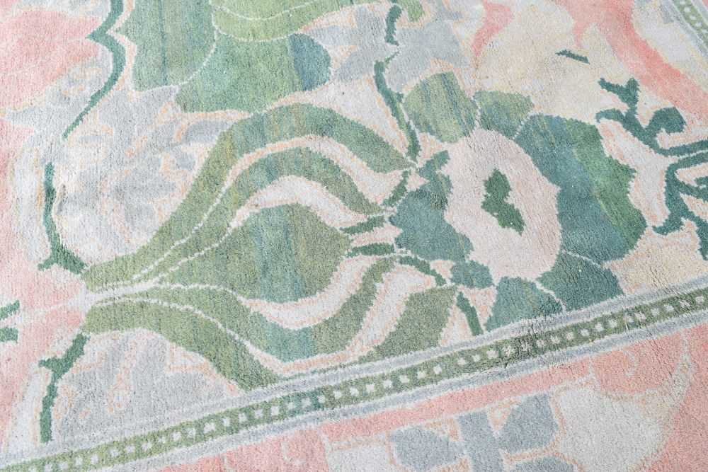 Unusual Art Nouveau-style hand-knotted wool carpet - Image 6 of 12