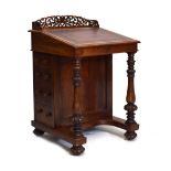 Victorian rosewood davenport