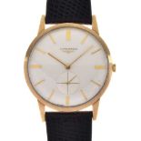 Longines Gentleman's 9ct gold case manual-wind wristwatch,