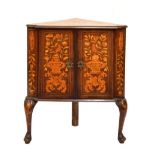 Dutch Inlaid corner cabinet