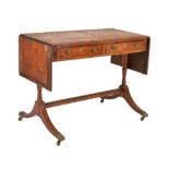 Satinwood sofa table