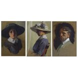 Ernest Board (attr.) three portrait studies