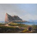 19th Century School - Oil on canvas - Gibraltar