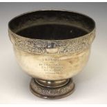 Royal Navy interest - Edward VII silver footed bowl