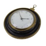 Late George III ebonised Sedan clock, Needham, London