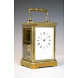 19th Century brass carriage clock