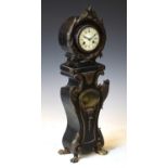 French ebonised mantel clock, A & N Paris 31515, circa 1900