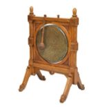 Gothic oak framed dinner gong