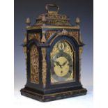 19th Century ebonised chiming bracket or table clock