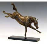 Belinda Sillars, (b.1961) - Limited edition bronze equestrian model of a prancing horse