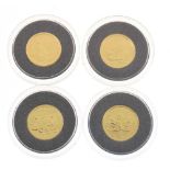 Coins - two Chinese 20 Yuan 1/20oz gold coins 2009 and 2010 together with