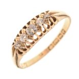 Five stone diamond ring,