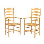 Pair Neville Neal elbow chairs