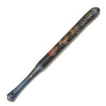 William IV policeman's painted wooden truncheon