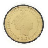 Coins - Gibraltar Elizabeth II Lone Soldier gold Double Crown