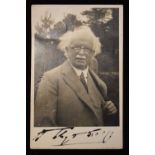 Signed postcard of David Lloyd George (1863-1945)