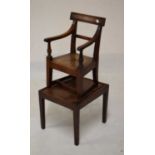 Child's fruitwood high chair
