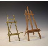 Two miniature easels