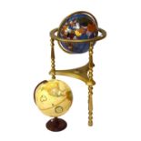 Globe on stand, plus another