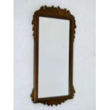 Mahogany inlaid wall mirror