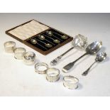 Quantity of silver to include George IV tablespoon, London 1816