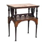 Edwardian Rosewood Moorish-style occasional table